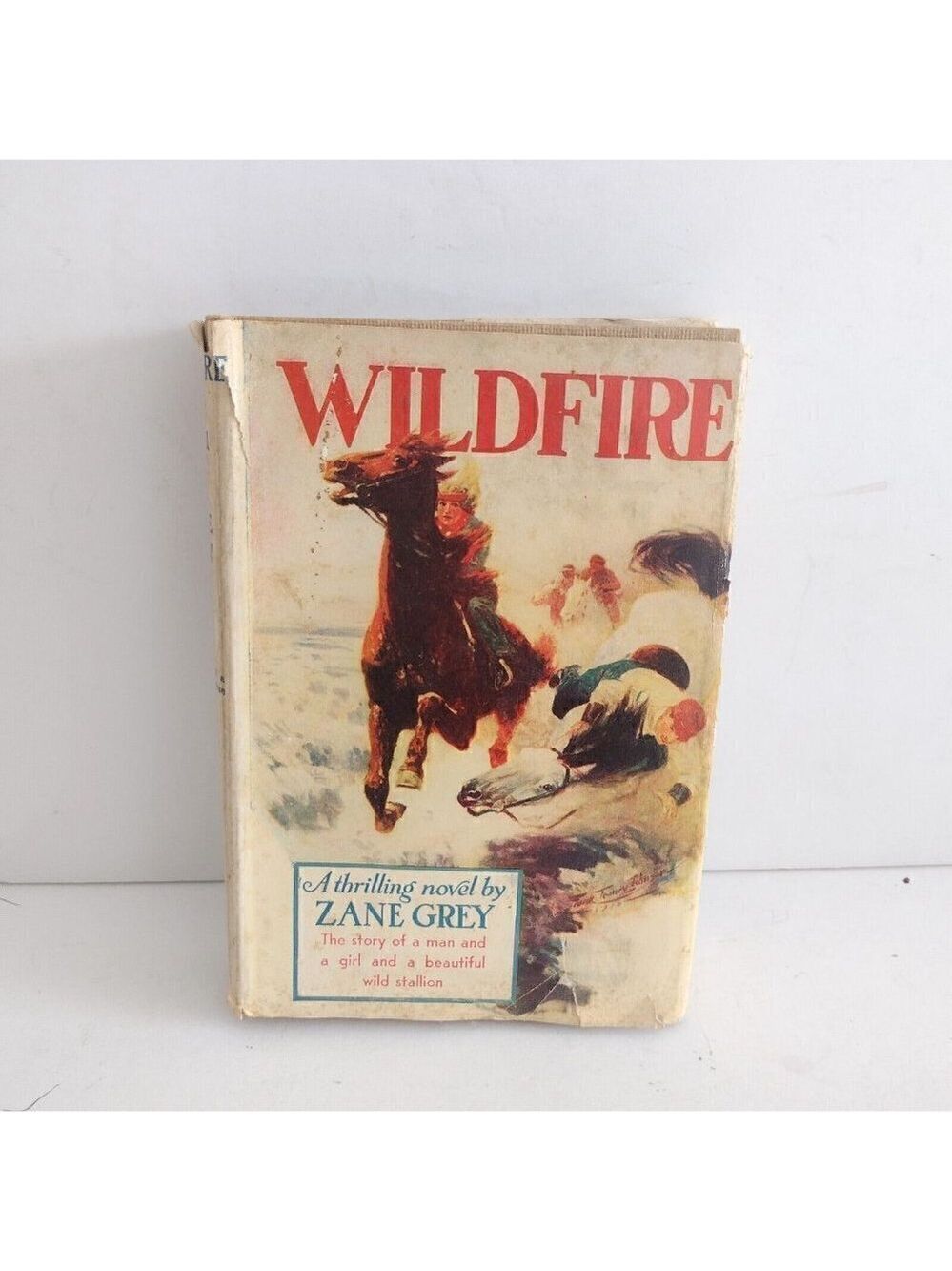 Vintage Zane Grey Wildfire Novel 1945 Hardcover Book Dust Jacket